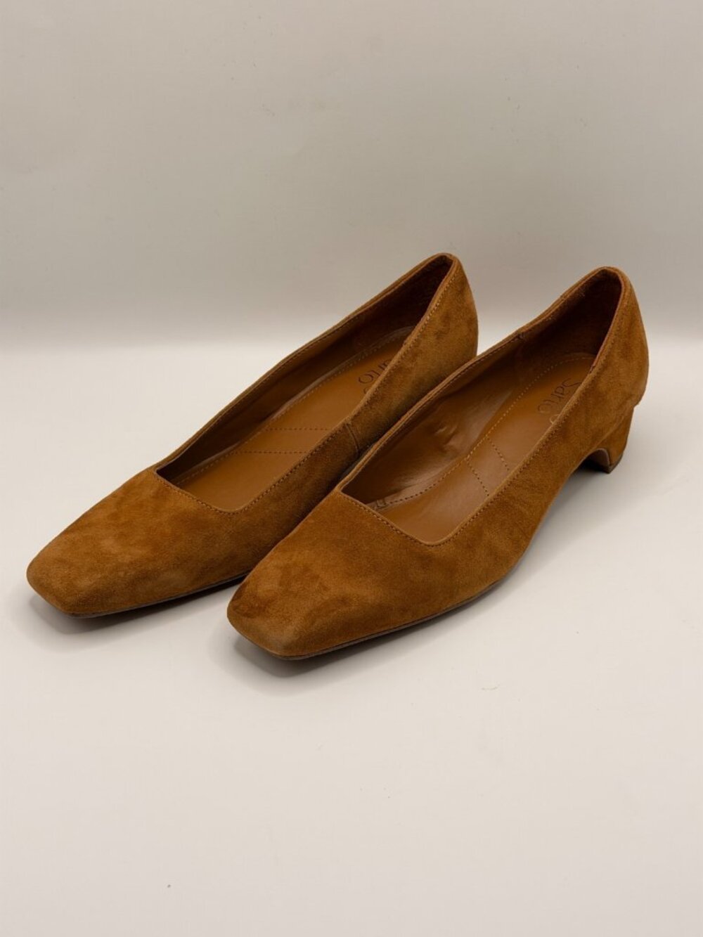 Sarto Womens Dark Brown Leather Salino Pump Heel Sz 6.5